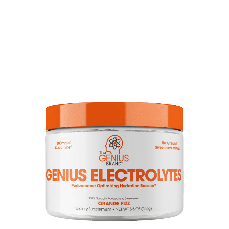 GENIUS Electrolytes OrangeFizz Frontalt